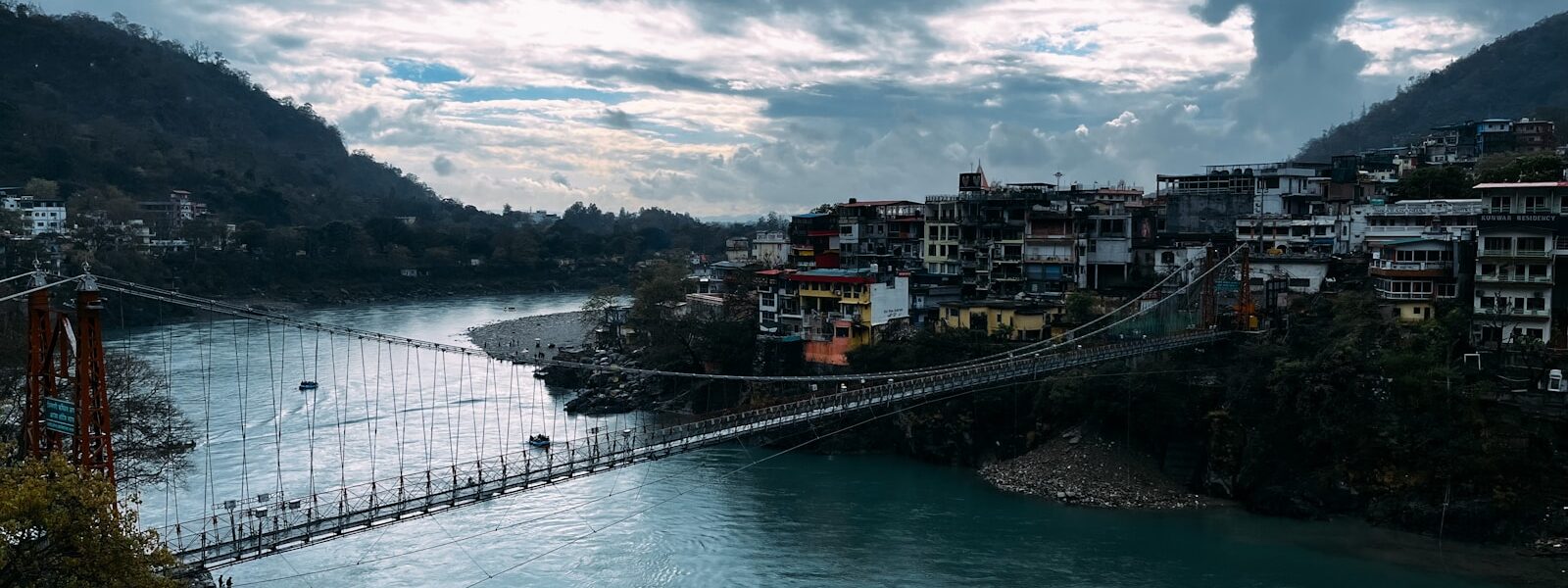 A view of a bridge over a river