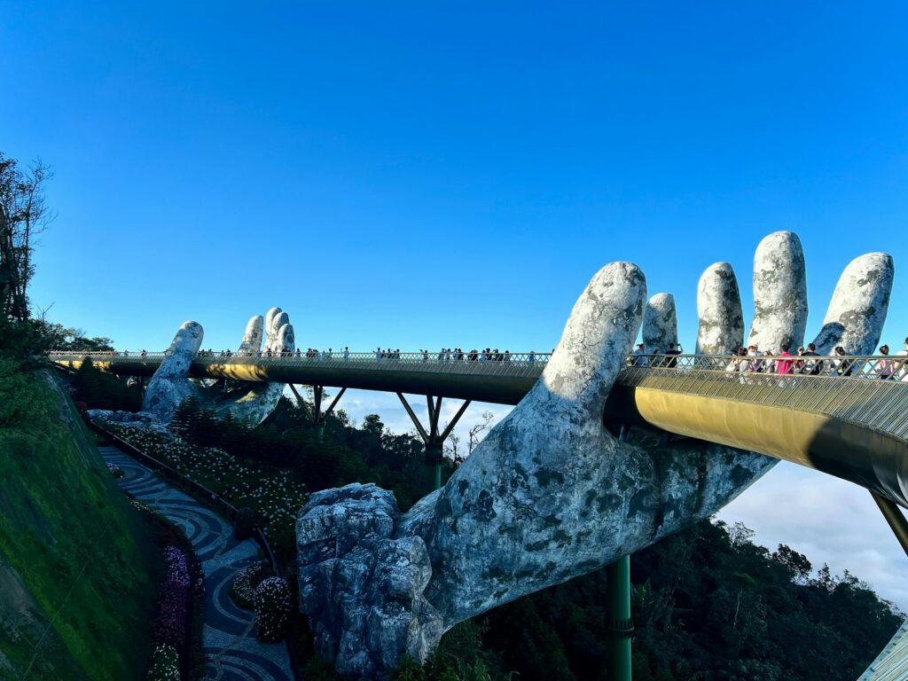 Current image: A bridge that has a bunch of rocks on it